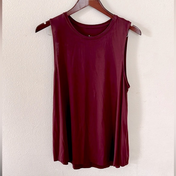 A New Day Maroon Muscle Shirt - Picture 1 of 9